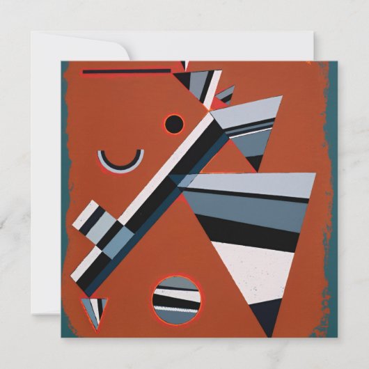 グリスバイカンディンスキー絵画抽象芸術ズモダンアート カード (正面)