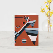 グリスバイカンディンスキー絵画抽象芸術ズモダンアート カード (黄色い花)