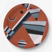 グリスバイカンディンスキー絵画抽象芸術ズモダンアート ペーパープレート (正面)