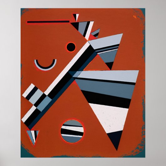 グリスバイカンディンスキー絵画抽象芸術ズモダンアート ポスター (正面)