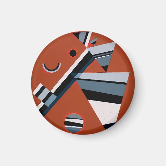 グリスバイカンディンスキー絵画抽象芸術ズモダンアート マグネット (正面)