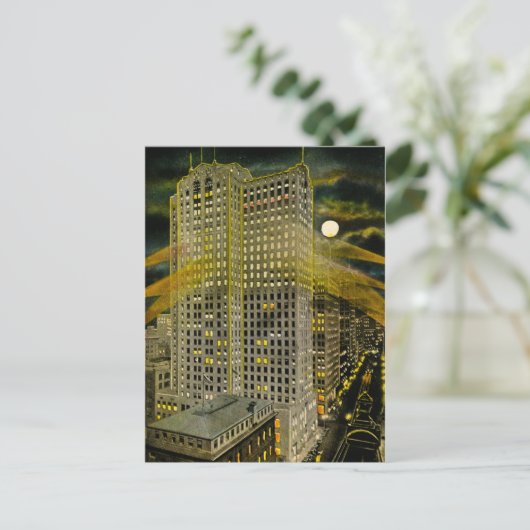 グリスワルド通りデトロイトデトロイトミシガンヴィンテージ ポストカード (スタンド正面)