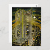 グリスワルド通りデトロイトデトロイトミシガンヴィンテージ ポストカード (正面/裏面)