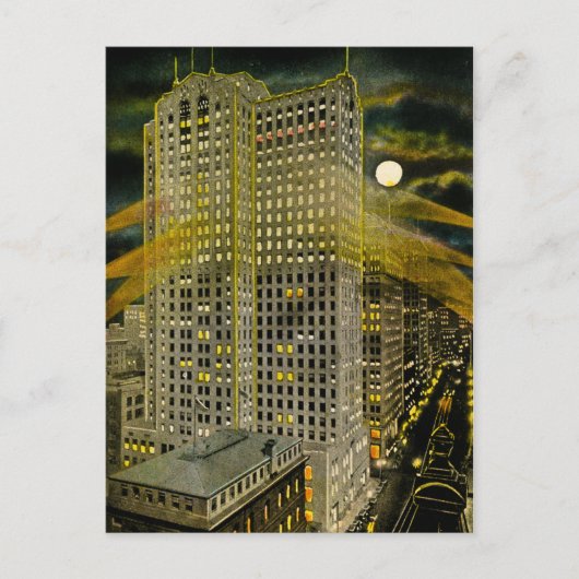 グリスワルド通りデトロイトデトロイトミシガンヴィンテージ ポストカード (正面)