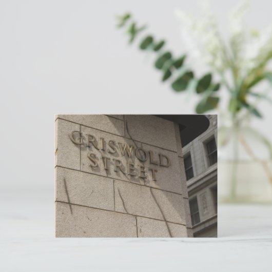 グリスワルド通り,ミシガン州ダウンタウンデトロイト ポストカード (スタンド正面)