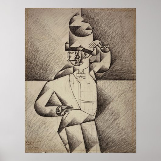 グリス勉強-カフェの男のための男 ポスター (正面)