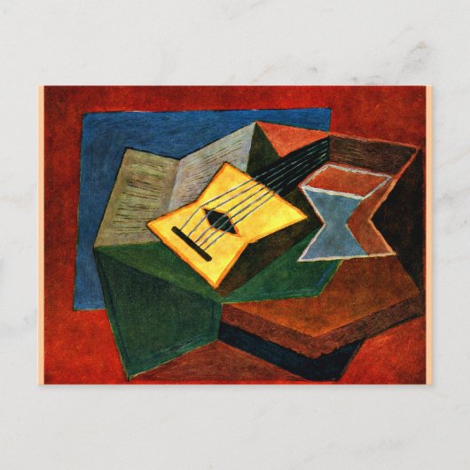 グリス-イエローギター ポストカード (正面)