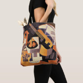 グリス – ギターとフルーツディッシュをテーブルに トートバッグ (クローズアップ)