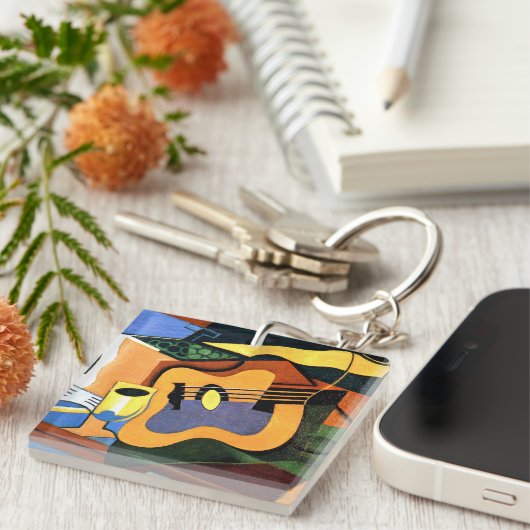 グリス – ギターとボトル キーホルダー (正面右)