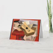 グリス-ギターと新聞 カード (正面)