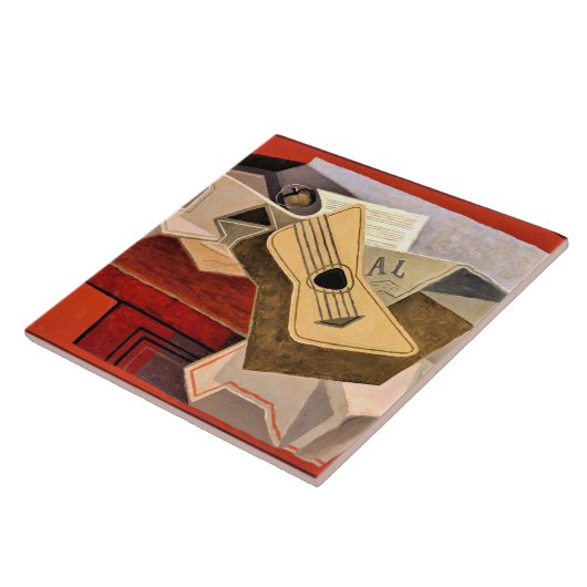 グリス – ギターと新聞 タイル (側面)