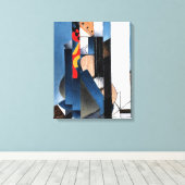 グリス – ギター， キャンバスプリント (インサイチュ (ウッドフロア))