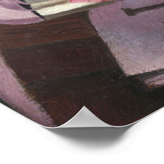 グリス – コーヒーグラインダーとガラス1915 ポスター (角)