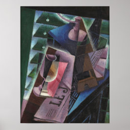 グリス – コーヒーグラインダーとガラス1915 ポスター