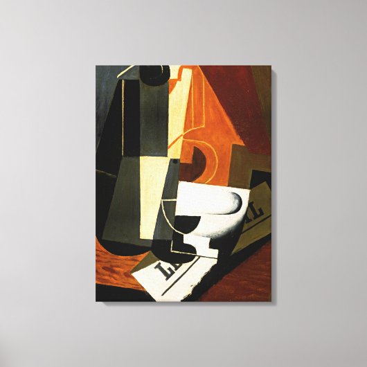 グリス – コーヒーポット キャンバスプリント (正面)