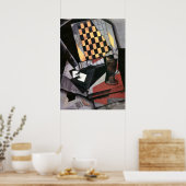 グリス – チェッカーボードとトランプ ポスター (キッチン)