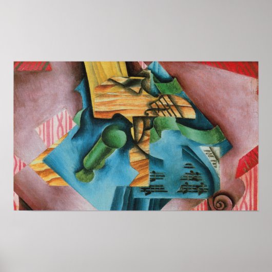 グリス – バイオリンとガラス ポスター (正面)