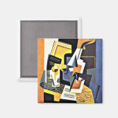 グリス – バイオリンとガラス マグネット (正面/裏面)