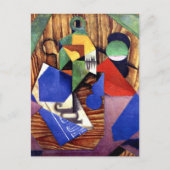 グリス – ラムボトルと新聞 ポストカード (正面)