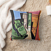 グリス – 朝食、カラフル絵画ズ、 クッション (ブランケット)