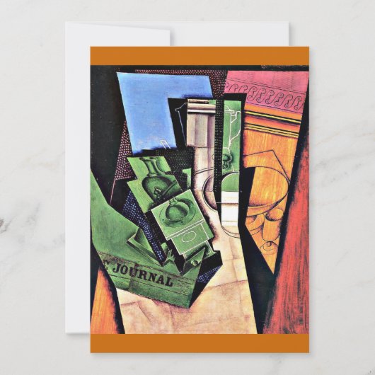 グリス – 朝食、有名絵画な カード (正面)