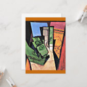 グリス – 朝食、有名絵画な カード (正面/裏面インサイチュ)