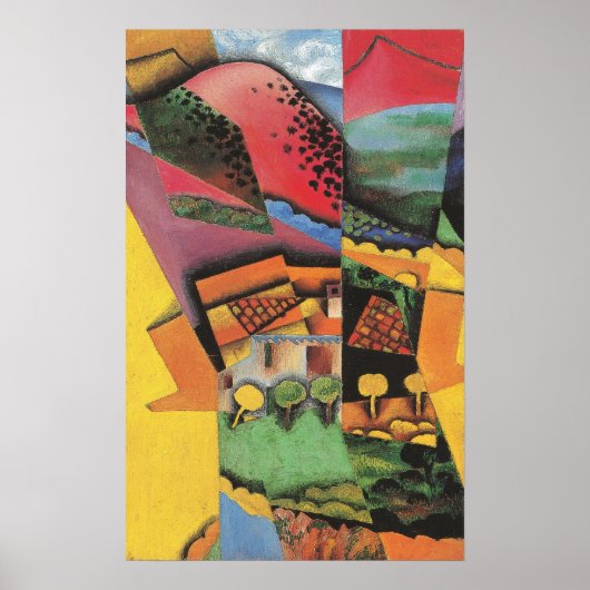 グリス – 横At Ceret 1913 ポスター (正面)