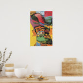 グリス – 横At Ceret 1913 ポスター (キッチン)