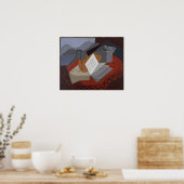 グリス – 開いた窓の前のバイオリン1926 ポスター (キッチン)