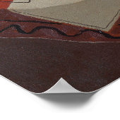 グリス – 開いた窓の前のバイオリン1926 ポスター (角)