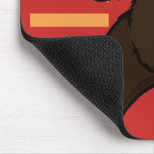 グリズおもしろいリーベアMIME縦型マウスパッド マウスパッド (コーナー)