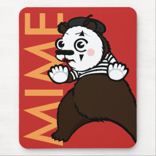 グリズおもしろいリーベアMIME縦型マウスパッド マウスパッド