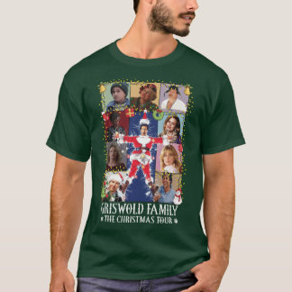 グリズウォルド一家のクリスマスおかしなレトロ Tシャツ