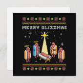 グリズマス最悪のクリスマスホットドッグX'mas シーズンカード (正面/裏面)