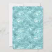 グリズミントゼブラプリント結婚ズ 招待状 (裏面)