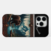 グリズリーの渓流 iPhoneケース (裏面横)