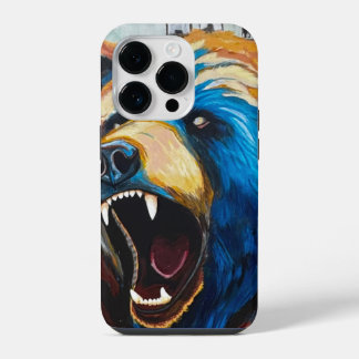 グリズリーの絵画 - 野生動物アート iPhone 14 PROケース