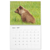 グリズリークマの子のカレンダー カレンダー (3月 2027)