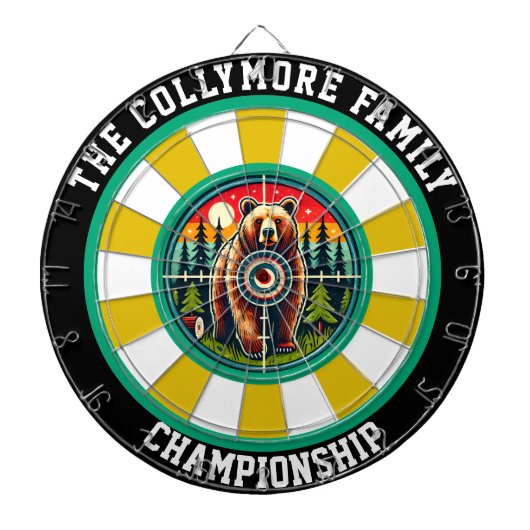 グリズリーターゲットオーバーレイデザイン ダーツボード (正面)