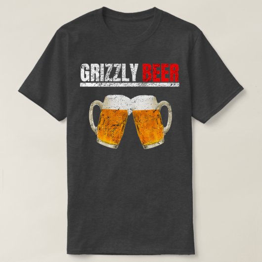 グリズリービール Tシャツ (デザイン正面)