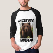 グリズリーベアおもしろいウィスペラーTシャツ Tシャツ (正面)