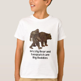 グリズリーベアとサスカッチはビッグブディーTシャツ Tシャツ
