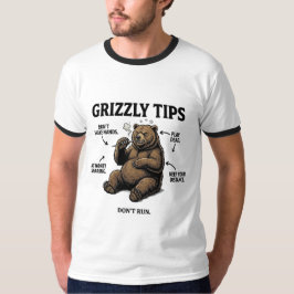 グリズリーベアのサバイバル・ユーモアグッズ Tシャツ