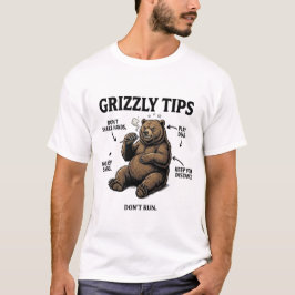 グリズリーベアのサバイバル・ユーモアグッズ Tシャツ
