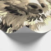 グリズリーベアの包装紙 ラッピングペーパー (角)