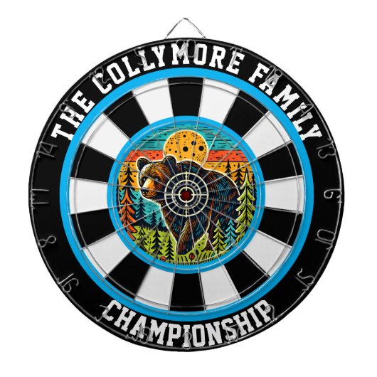 グリズリーベアの目標芸術 ダーツボード (正面)