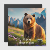 グリズリーベアオンマウンテンサイド誕生日 (正面/裏面)