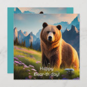 グリズリーベアオンマウンテンサイド誕生日 (正面/裏面)