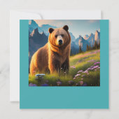 グリズリーベアオンマウンテンサイド誕生日 (裏面)