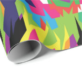 グリズリーベアカラフルポップ・アートのアート抽象芸術 ラッピングペーパー (ロールコーナー)